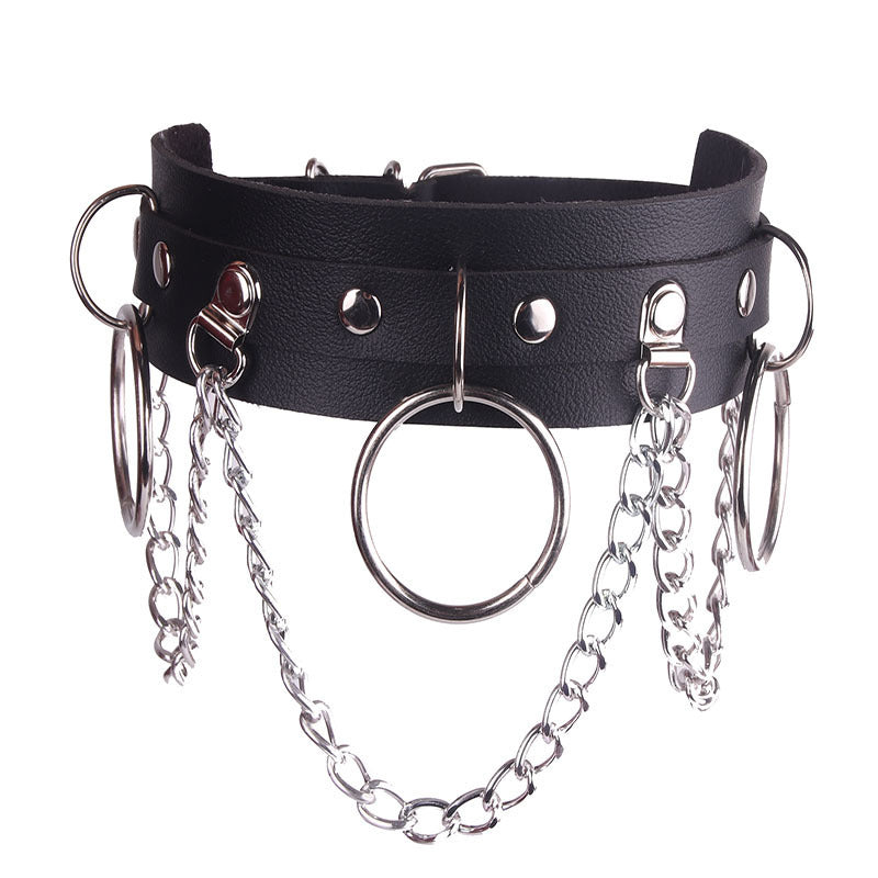 Erotic wear big ring collar