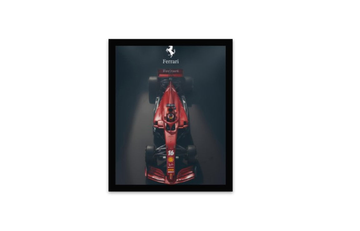 Formula One Frame Collection – Set of 6 Premium Framed Racing Prints for Wall Decor